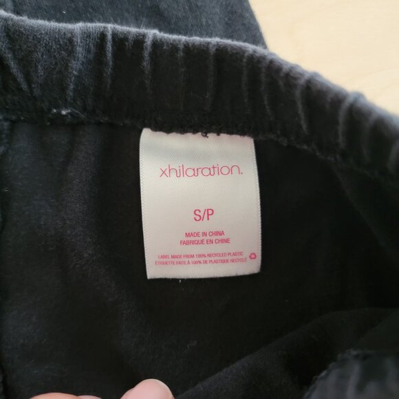 Xhilaration Small Youth Girl's Black Leggings - Picture 2 of 2